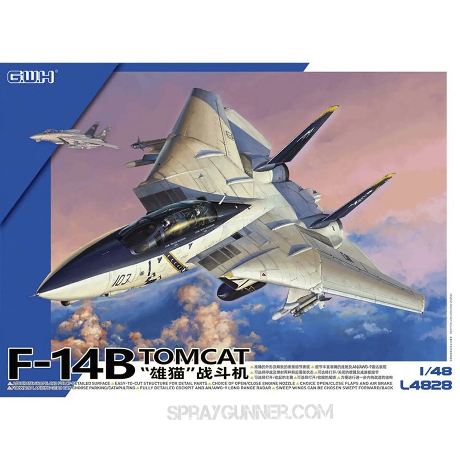 1/48 US Navy F-14B TOMCAT Model Kit GWH