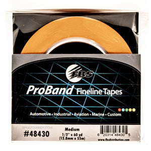 FBS PRO BAND Fine Line 48430 Orange Tape 0.5 in. x 60 yd