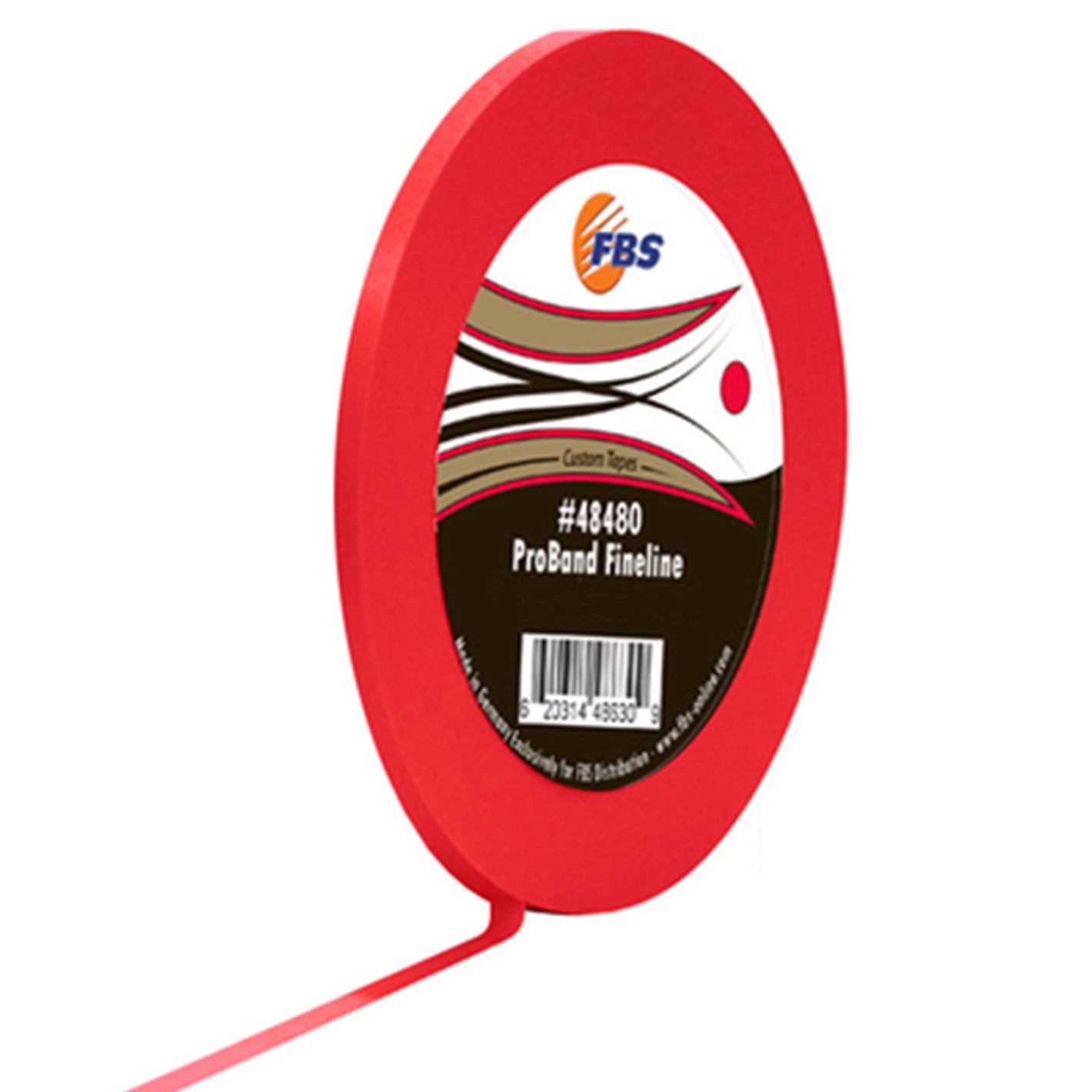 FBS PRO BAND Fine Line 48480 Red Tape 1/8" x 60 yd