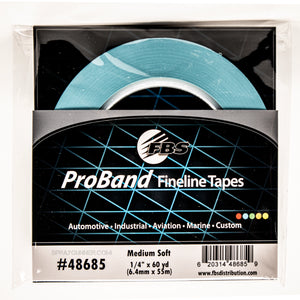 FBS PRO BAND Fine Line 48685 Tape Blue - 1/4" x 60 yards (6.4mm x 55m)
