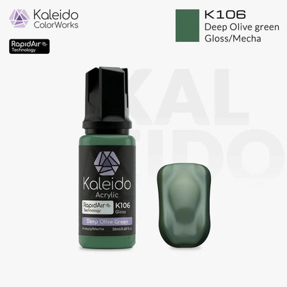 GAAHLERI Kaleido ColorWorks Water-Based Paint K106 Deep Olive Green 20ml