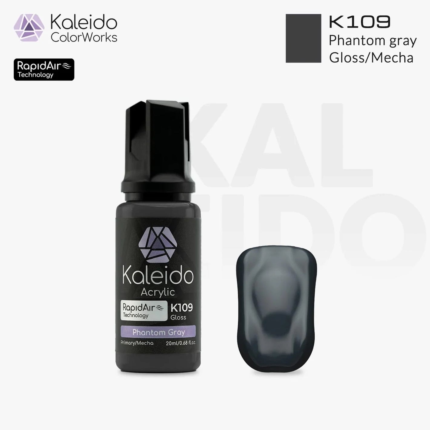 GAAHLERI Kaleido ColorWorks Water-Based Paint K109 Phantom Gray 20ml
