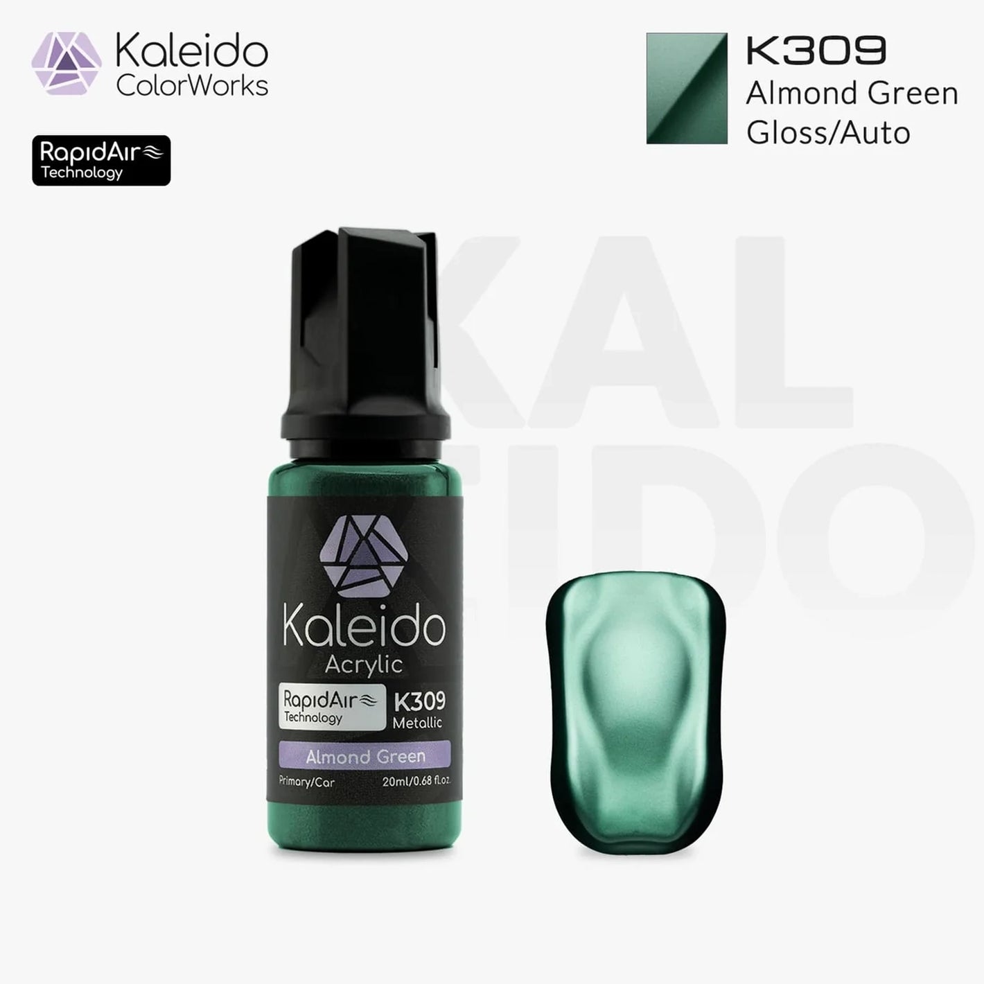 GAAHLERI Kaleido ColorWorks Water-Based Paint K309 Almond Green 20ml