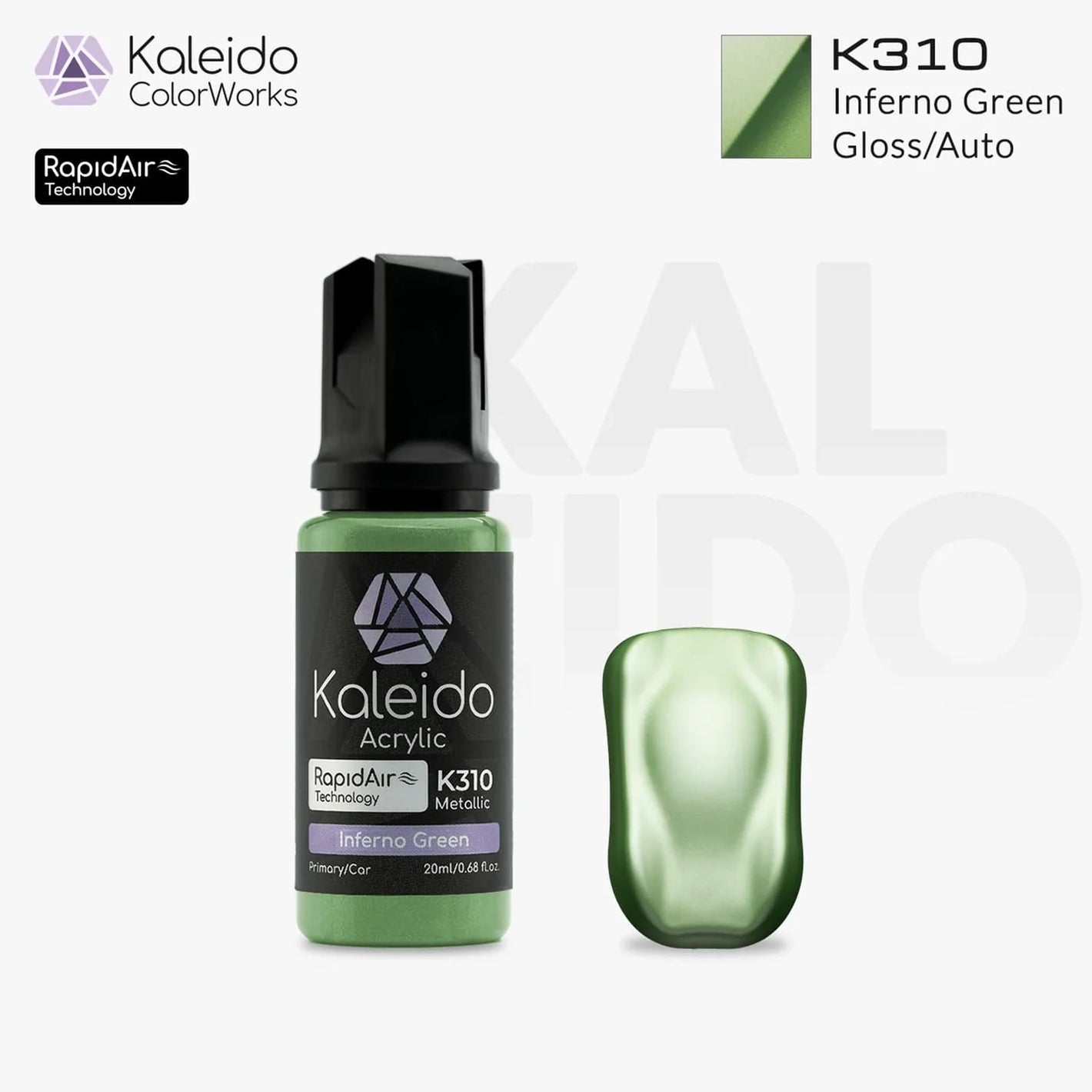 GAAHLERI Kaleido ColorWorks Water-Based Paint K310 Inferno Green 20ml