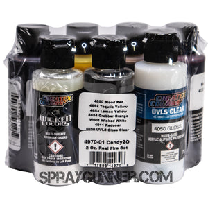 Createx Colors candy2o Real Fire Paint Set - SprayGunner