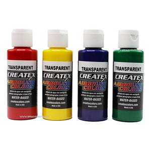 Createx  Airbrush Colors Paint 4 Color Primary Set Createx