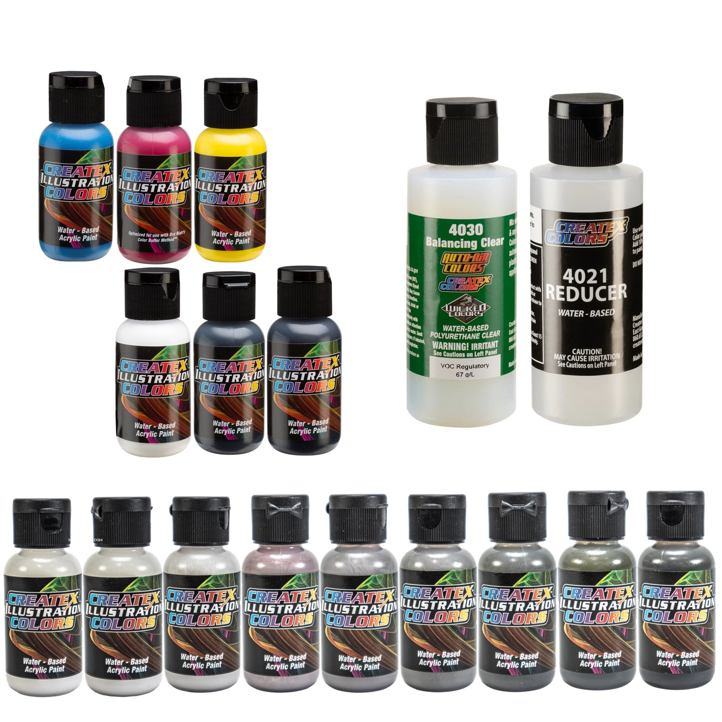 Createx Illustration Colors Neutral Grey Master Set