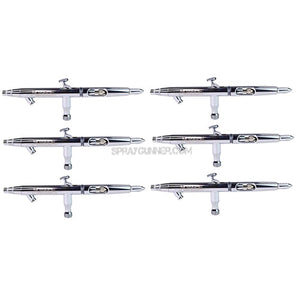 6 airbrush set 0.5mm Siphon Feed Air Brush Kit by NO-NAME Brand