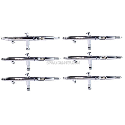 6 airbrush set 0.5mm Siphon Feed Air Brush Kit by NO-NAME Brand