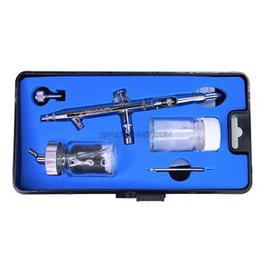 6 airbrush set 0.5mm Siphon Feed Air Brush Kit by NO-NAME Brand