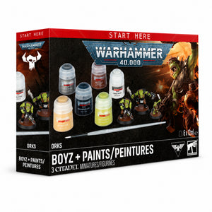 Warhammer 40,000: Orks – Boyz + Paints Set