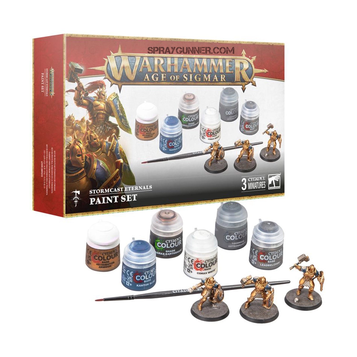 Warhammer Age of Sigmar: Stormcast Eternals Paints Set (ENG) - SprayGunner