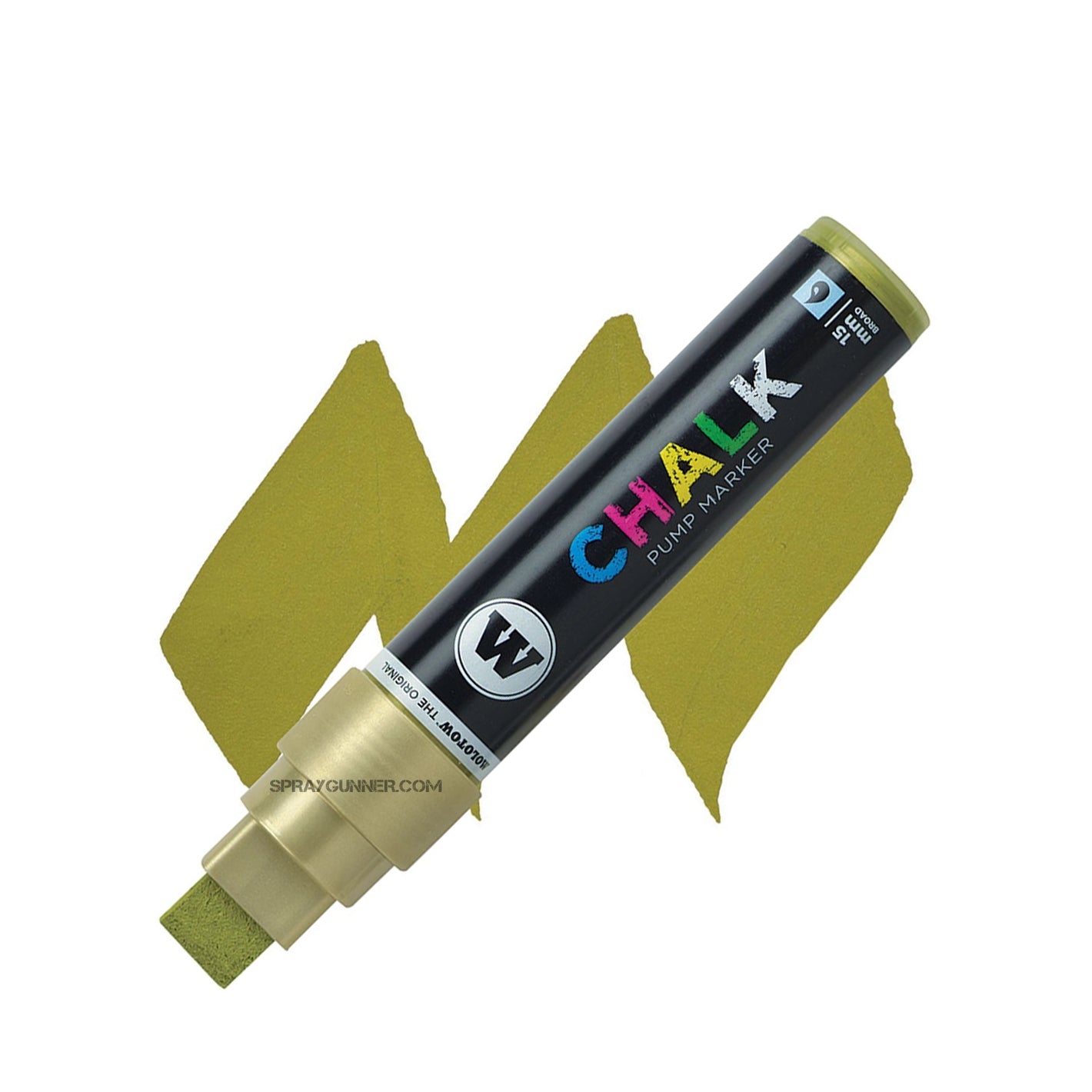 Molotow Chalk Marker: Metallic Gold 15mm Tip - SprayGunner