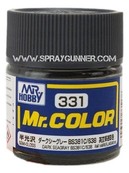 Pintura modelo GSI Creos Mr.Color: Gris mar oscuro BS381C/638 (C-331)