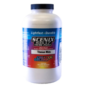 Scenix Mural & Theme Paint - Titanium White (32 oz) - SprayGunner