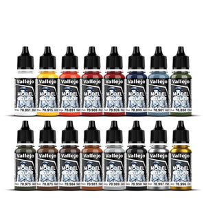 Vallejo Model Color: Folkestone Basics Set (16 x 18ml)