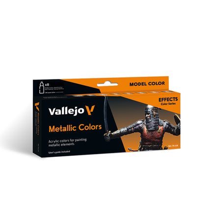 Vallejo Model Color: Metallic Colors Set (8 x 18 ml)