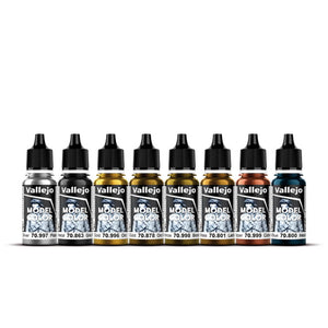 Vallejo Model Color: Metallic Colors Set (8 x 18 ml)