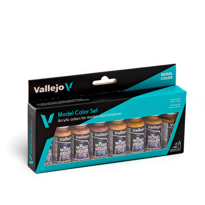 Vallejo Model Color: Face & Skin Tones Set (8 x 18 ml)
