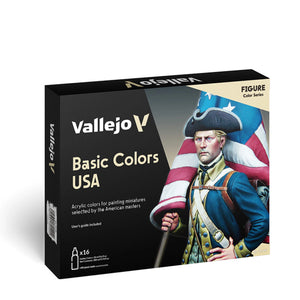 Vallejo Model Color: Basic Colors USA Set (16 x 18ml)