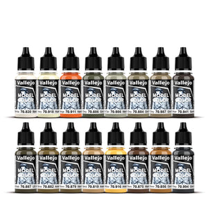 Vallejo Model Color: Earth Tones Set (16 x 18ml)