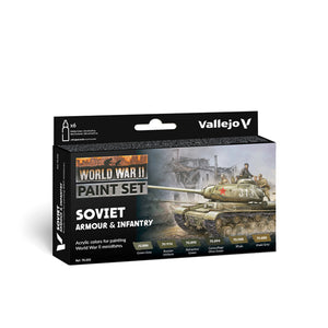 Vallejo Model Color: WWII Soviet Armour & Infantry Set (6 x 18 ml)