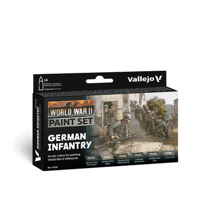 Vallejo Model Color: WWII German Infantry Set (6 x 18 ml)