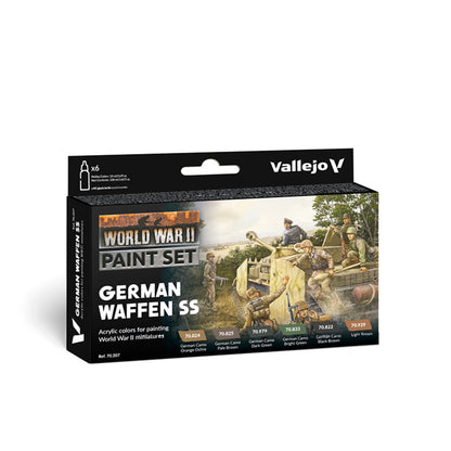 Vallejo Model Color: WWII German Waffen SS Set (6 x 18 ml)