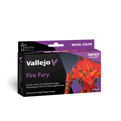 Vallejo Model Color: Fire Fury Set by Ángel Giráldez (6 x 18 ml)