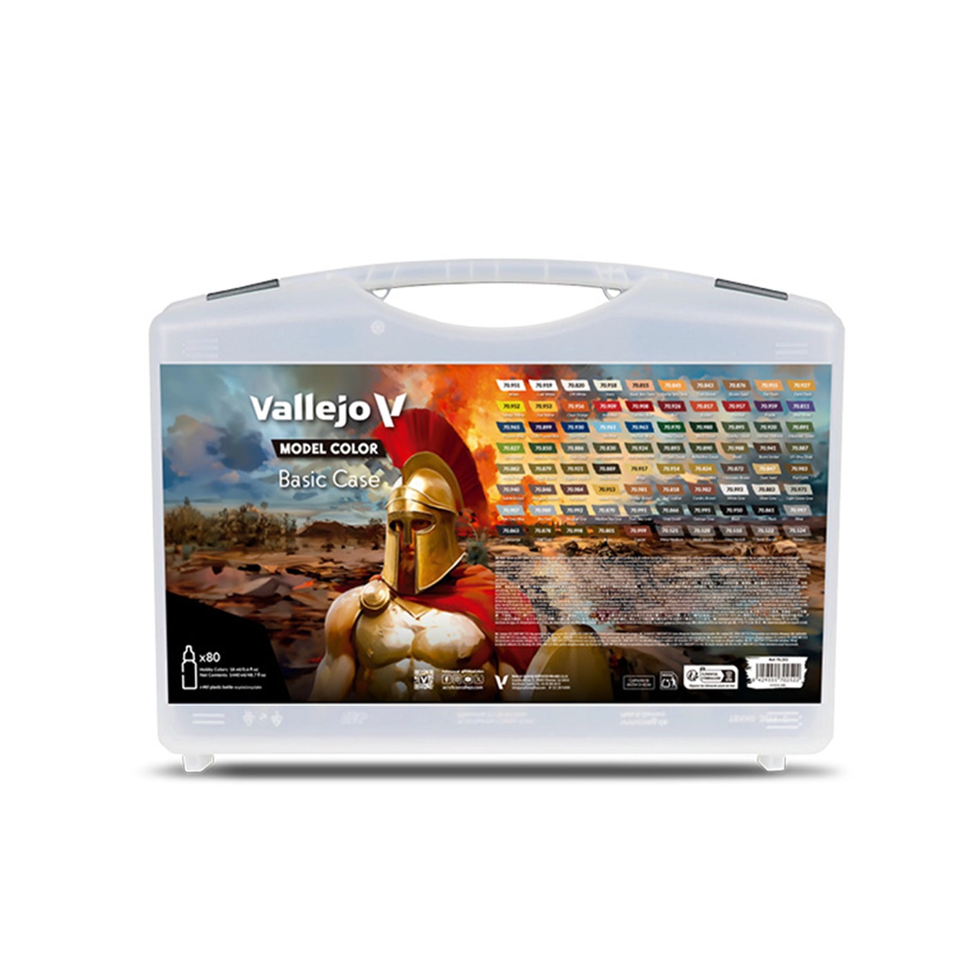 Vallejo Model Color: Basic Case (80 x 18ml)