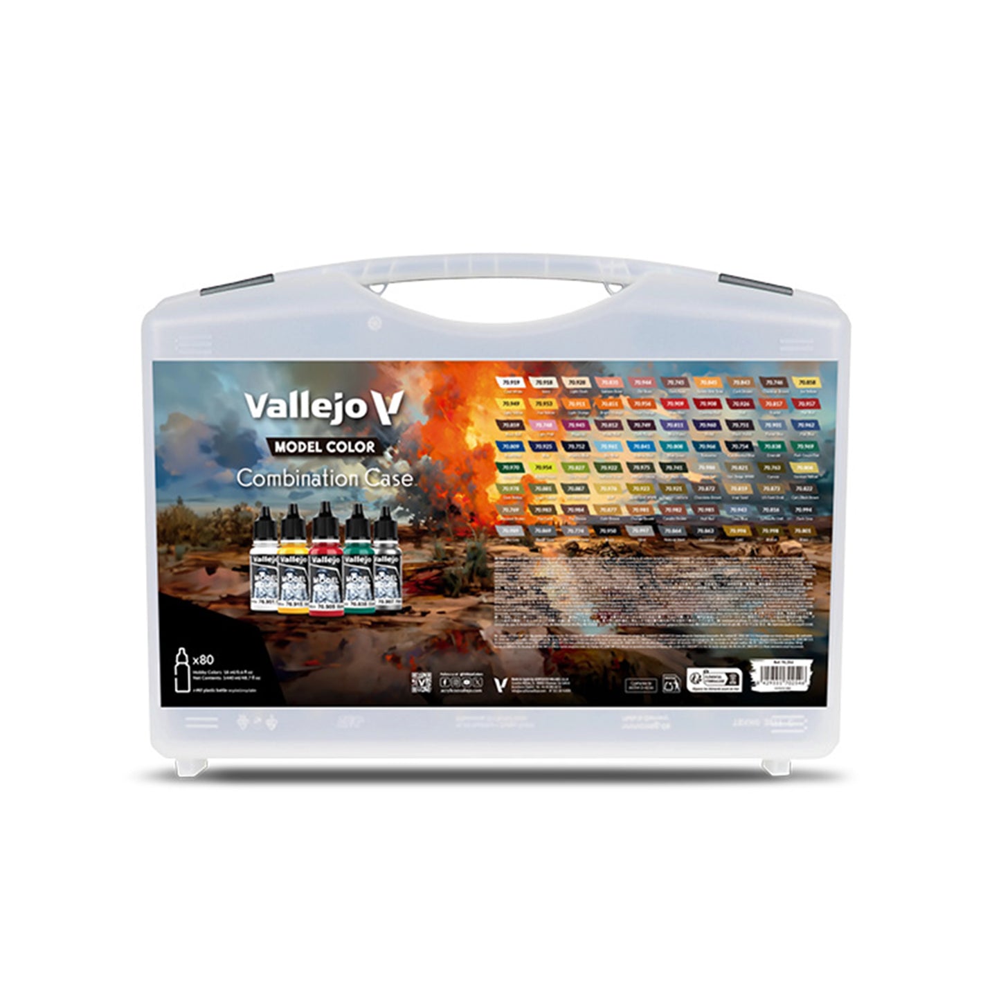 Vallejo Model Color: Combination Case (80 x 18ml)