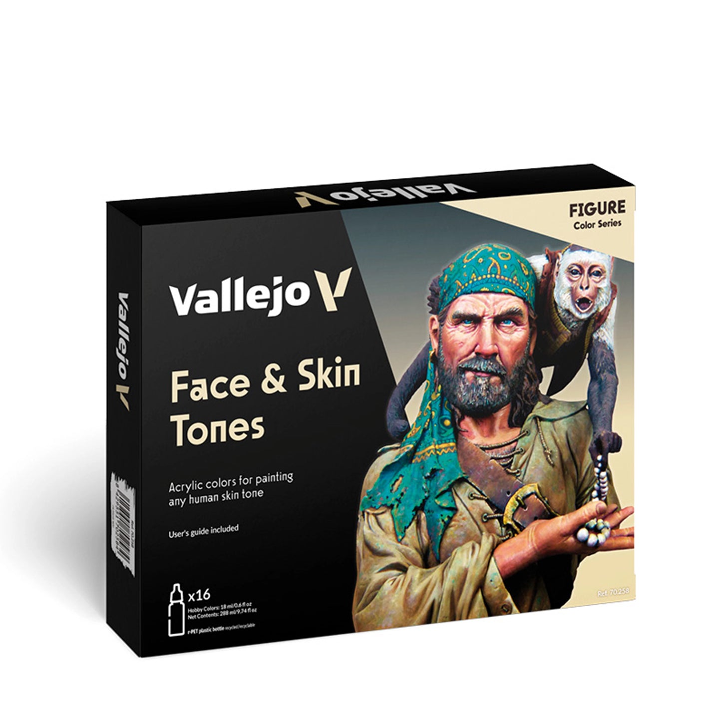 Vallejo Model Color: Face & Skin Tones Set (16 x 18ml)
