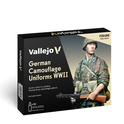 Vallejo Model Color: German Camouflage Uniforms WWII Set (16 x 18ml)