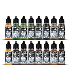 Vallejo Model Color: German Camouflage Uniforms WWII Set (16 x 18ml)