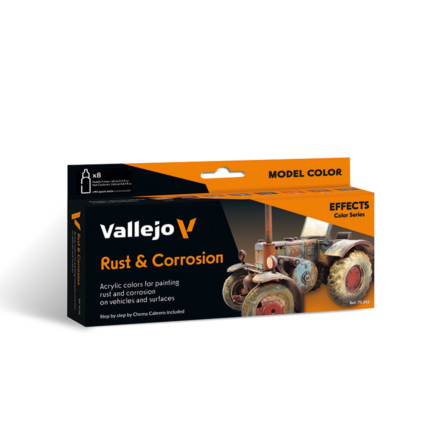 Vallejo Model Color: Rust & Corrosion Set by Chema Cabrero (8 x 18 ml)