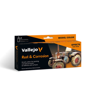 Vallejo Model Color: Rust & Corrosion Set by Chema Cabrero (8 x 18 ml)