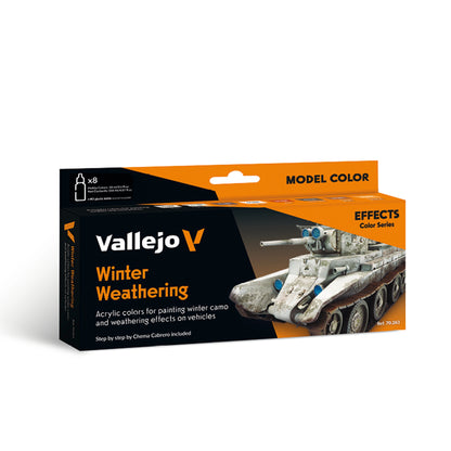 Vallejo Model Color: Winter Weathering Set by Chema Cabrero (8 x 18 ml)