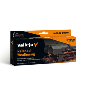 Vallejo Model Color: Railroad Weathering Set by Chema Cabrero (8 x 18 ml)