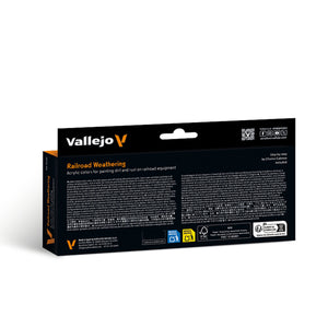 Vallejo Model Color: Railroad Weathering Set by Chema Cabrero (8 x 18 ml)