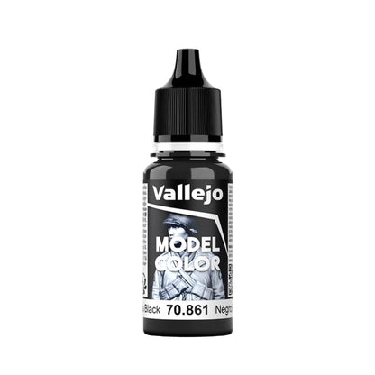 Vallejo Model Color: Glossy Black (18ml)