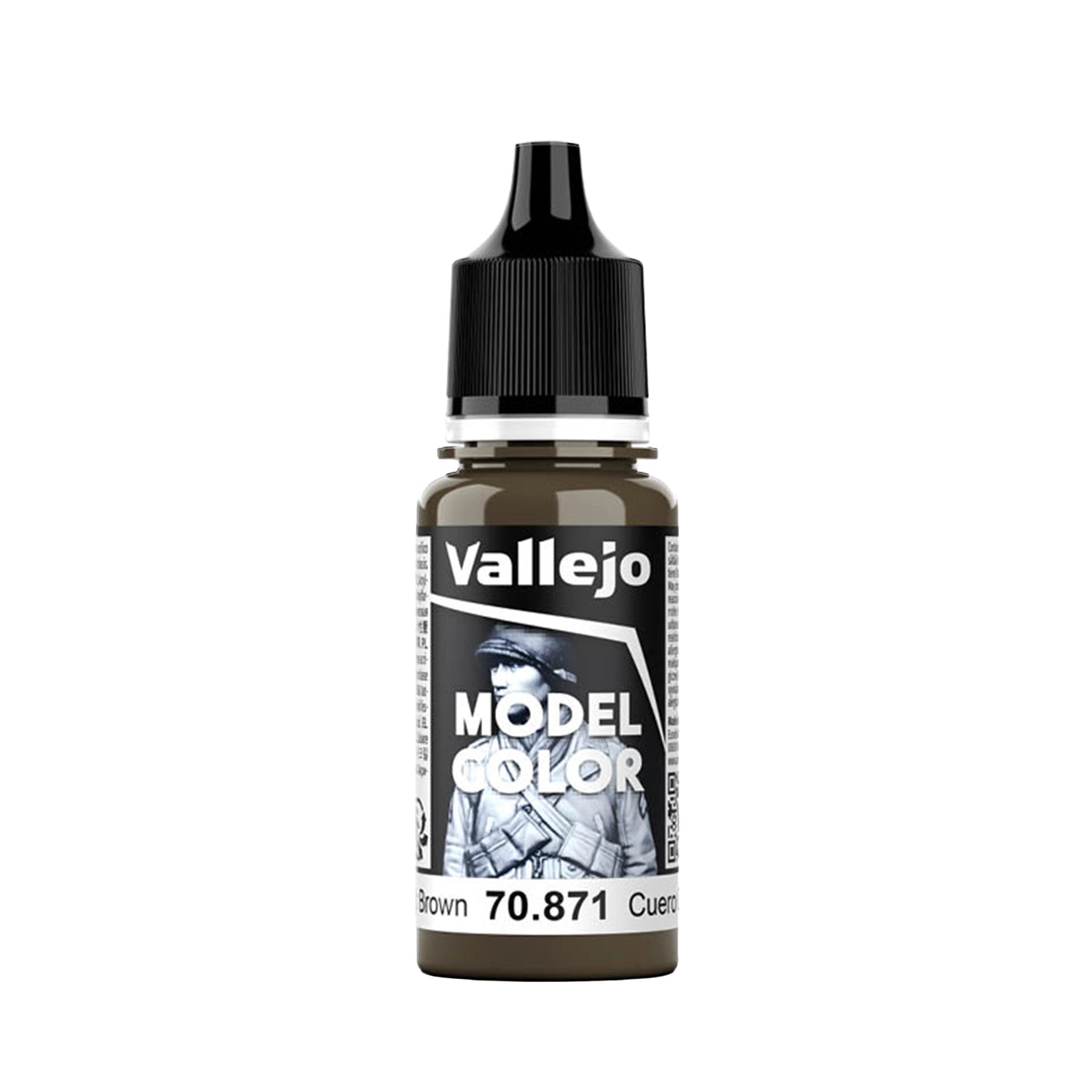 Vallejo Model Color: Leather Brown (18ml)