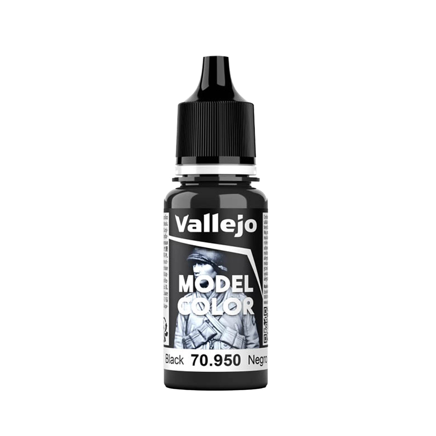 Vallejo Model Color: Black (18ml)