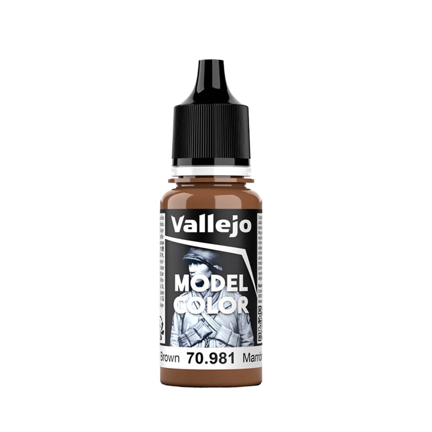 Vallejo Model Color: Orange Brown (18ml)