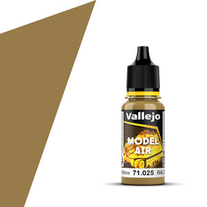 Vallejo Model Air: Dark Yellow RAL7028 (18ml)