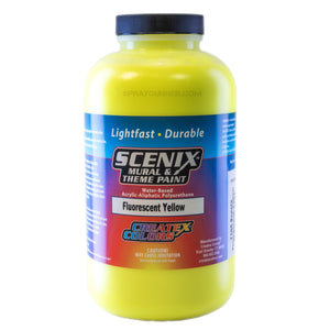 Scenix Mural & Theme Paint - Fluorescent Yellow (32 oz)