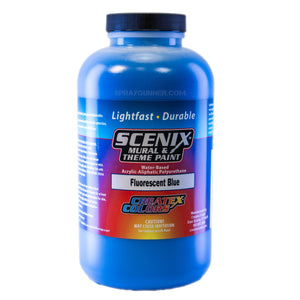 Scenix Mural & Theme Paint - Fluorescent Blue (32 oz) - SprayGunner