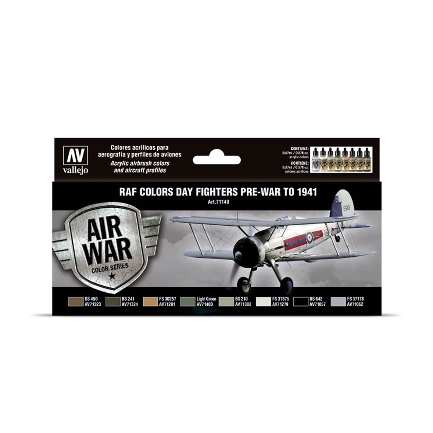 Vallejo Model Air Set: RAF Day Fighters pre-war to 1941