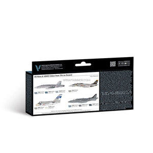Vallejo Model Air Set: US Navy & USMC colors from 70’s to present