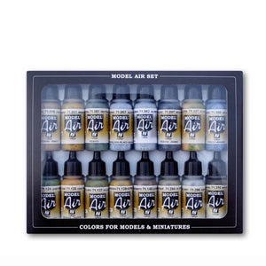 Vallejo Model Air Set: WWII USAAF Aircraft Paint Set (16ct)