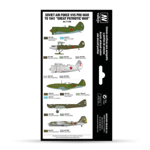 Vallejo Model Air Set: Soviet Air Force VVS pre-war to 1941 “Great Patriotic War”